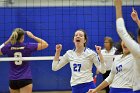 Volleyball vs Emerson  Wheaton College Women's Volleyball vs Emerson College. - Photo by Keith Nordstrom : Wheaton, Volleyball, VB2019